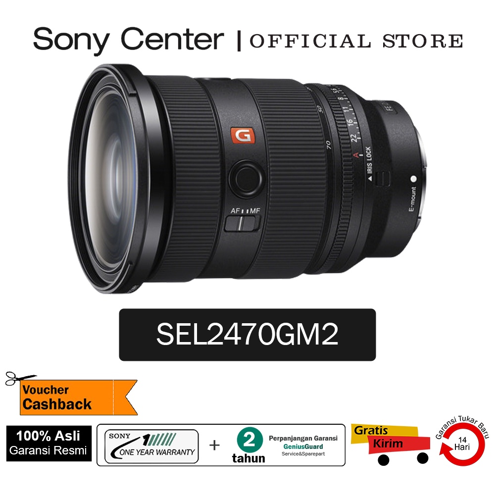 SONY FE 24-70mm F2.8 GM II / Lensa zoom standar G Master premium / Lensa Sony G Master Lens / Lensa 