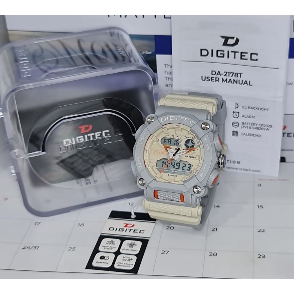 Jam Tangan Pria Digitec 2178T Original