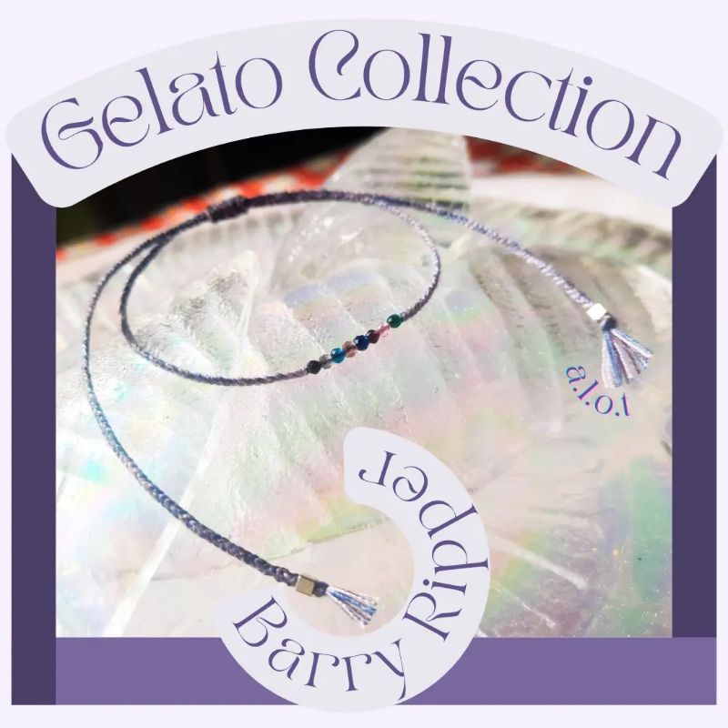 A.L.O.T Gelang Tali Inisial Handmade “Gelato Collection” (a.l.o.t Bracelet/Gelang a.l.o.t)