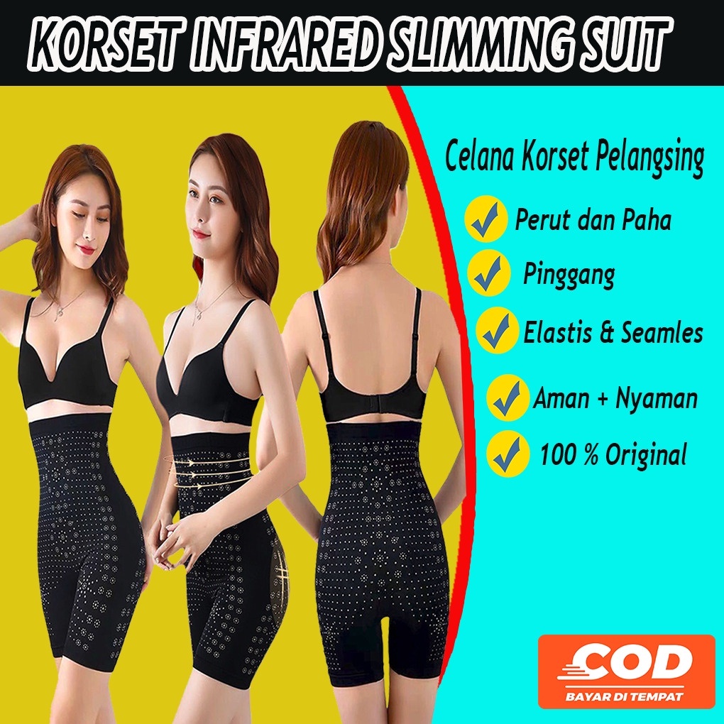 Celana korset pelangsing badan KORSET INFRARED SLIMMING SUIT ORI
