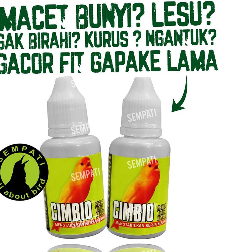 Original  CIMBIO KENARI HERBAL TETES VITAMIN HARIAN PENGGACOR BURUNG KENARI MENAMBAH RAJIN KICAU STA