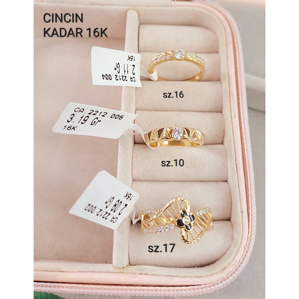 Cincin kadar 700/16karat wanita dewasa ringan fashion termurah