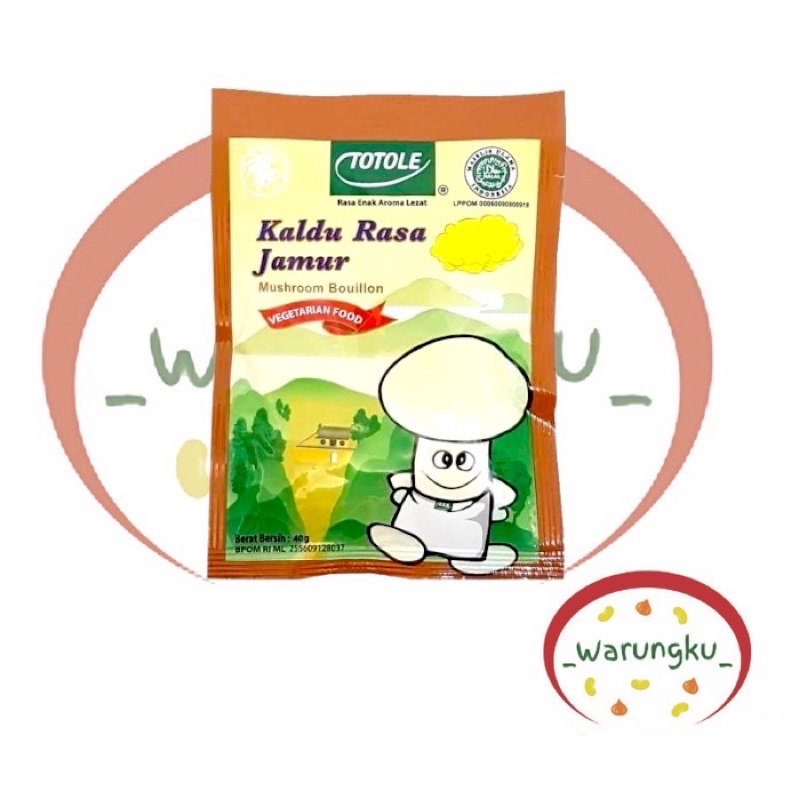 TOTOLE Kaldu Rasa Jamur 40gr - 1 Pcs