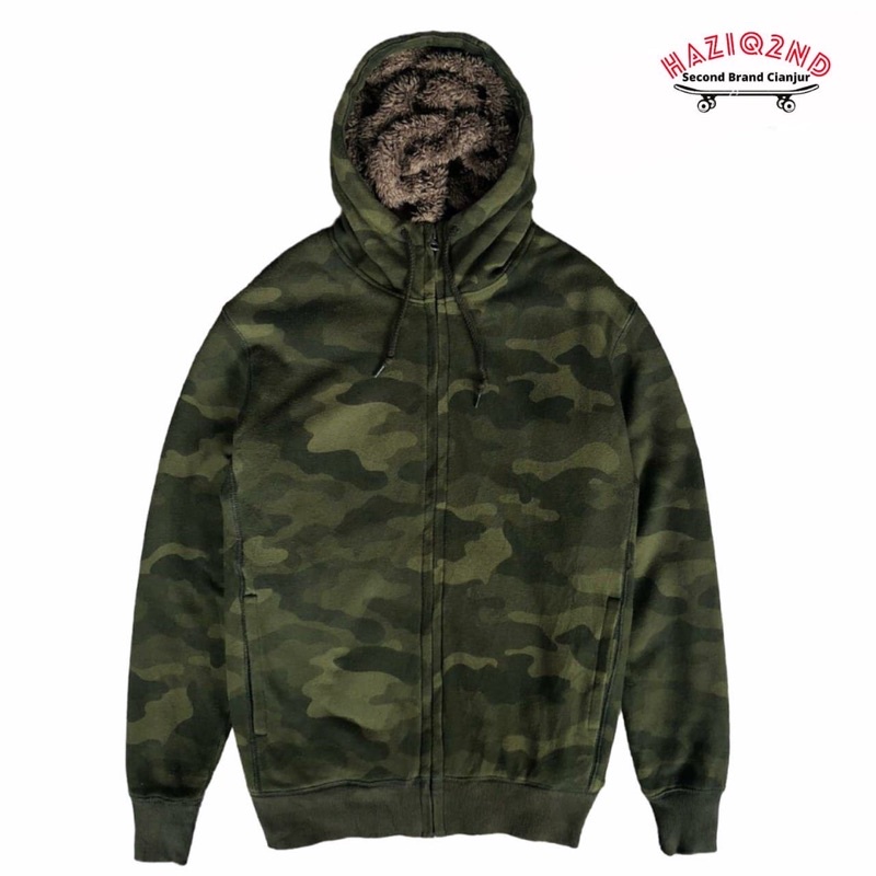 ZIP HOODIE UNIQLO SHERPA CAMO