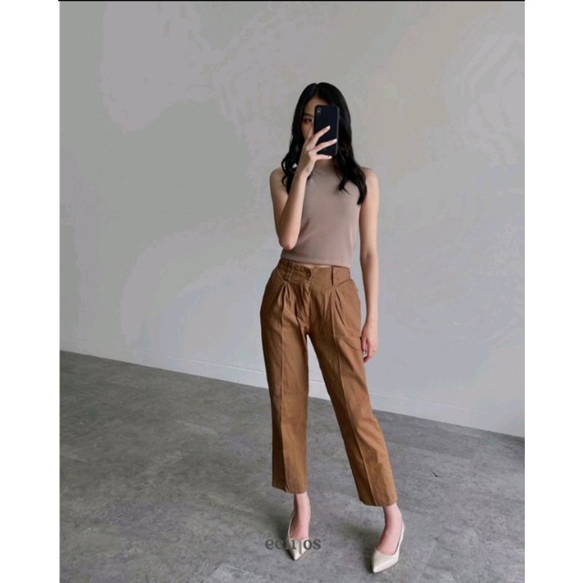 ecinos ruby pencil pants brown