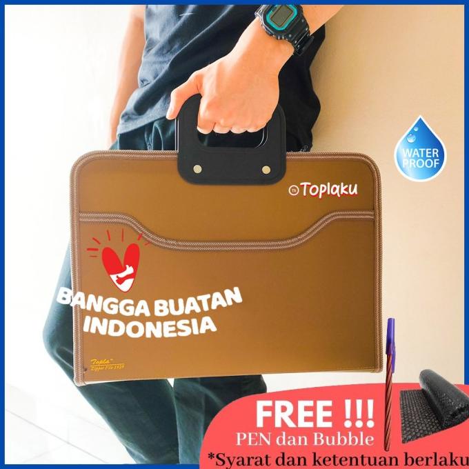 

Tas Berkas Map Dokumen Anti Air Resleting Besar File Document Bag