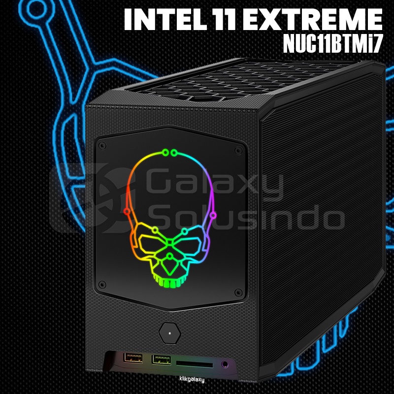 Intel NUC 11 Extreme NUC11BTMi7 Kit Gaming Mini PC - Paket 16GB RAM - 1TB NVME SSD