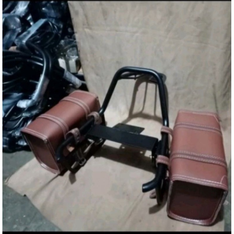 backrack yamaha xsr 155 + tas Kanan kiri aksesoris Yamaha xsr 155