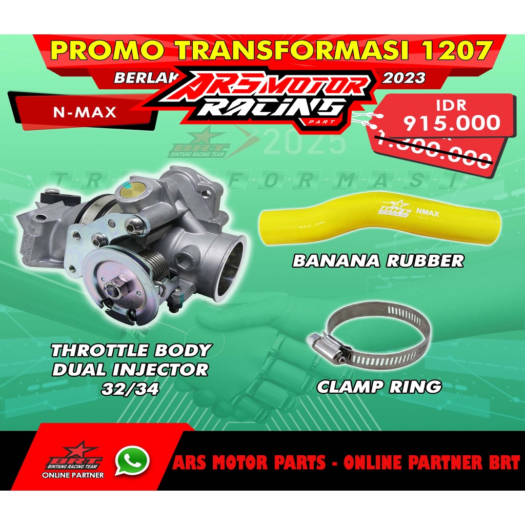 Jual THROTTLE BODY TB BRT NMAX OLD VELO VELOCITY BRT NMAX OLD SIZE MM MM Shopee Indonesia