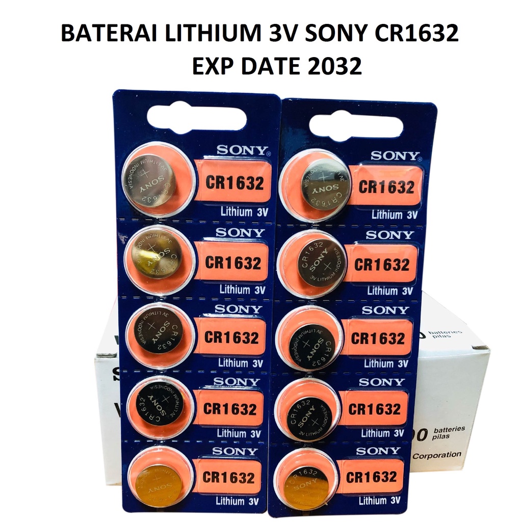 Baterai Lithium Sony 3V CR1632 CR 1632 CR-1632