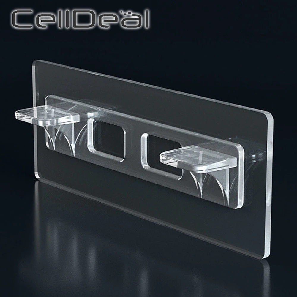 GS8u Celldeal Holder Bracket Siku Penyangga Papan Rak Ambalan Shelf Support Pegs 6 Pcs Cd010 Transparent Or-i