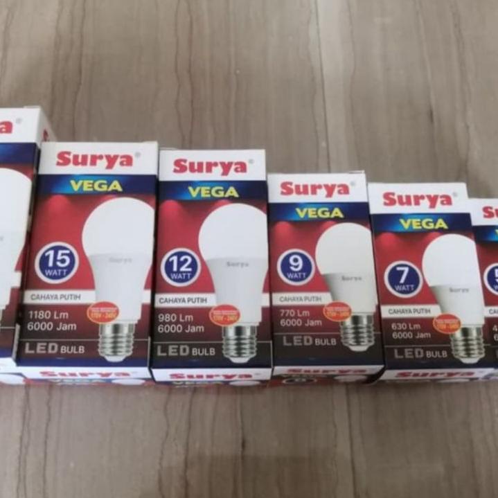 ⇊ LAMPU LED SURYA VEGA 7W / 7WATT ジ
