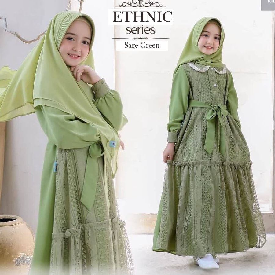 Gamis Anak Usia 8 9 10 Tahun 11 12 13 Thn Bahiya Kids Set Kerudung Dress Muslim Anak2 Warna Plum Cok