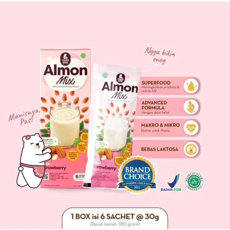 Mamabear Almon Mix Minuman serbuk Almond