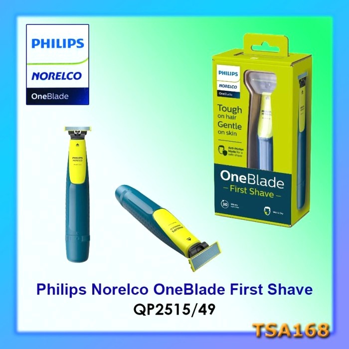 Philips Norelco OneBlade First Shave Teen Shaver One Blade QP2515/49