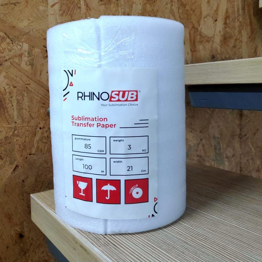 

DE9♖ Rhino Kertas Sublim / Sublimation ROLL Paper Premium Rhino Paper TOP PRODUK