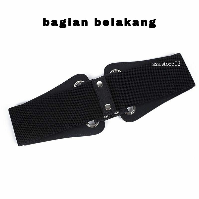 Obi Karet Metal Ikat Pinggang Wanita