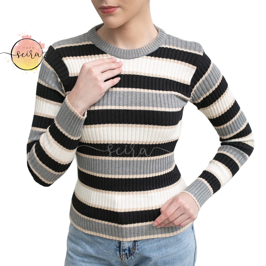 [BISA COD] Bica Knit Inner Sweater Wanita / Atasan Wanita Rajut