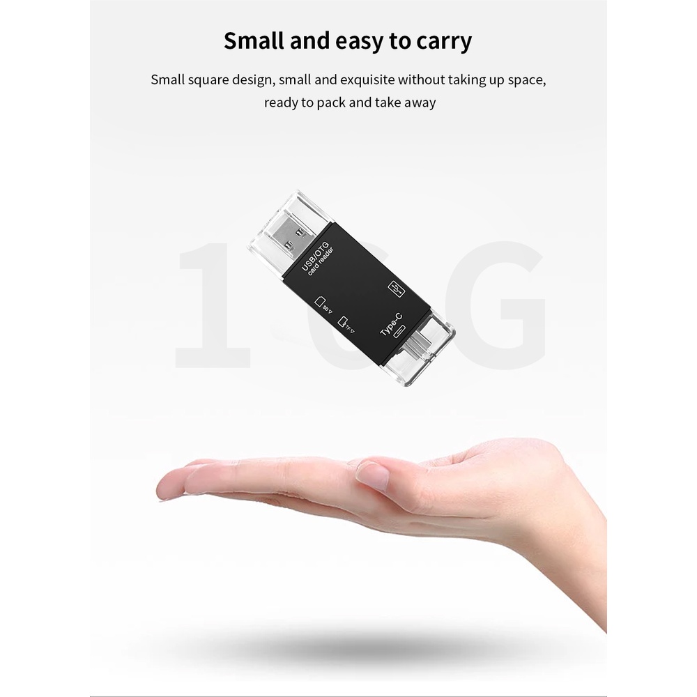 Tipe C Adaptor OTG TF Micro USB SD Card Reader Kartu Memori USB Untuk Macbook Samsung Huawei XiaoMi Laptop Ponsel Tipe-C