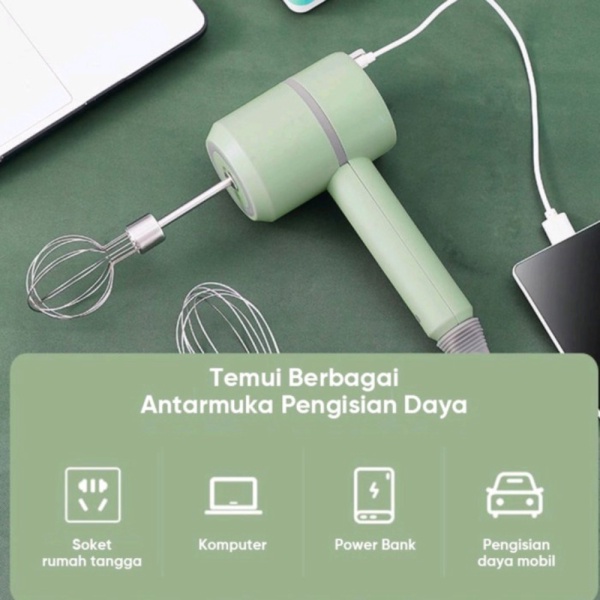 Promo handmixer wireless hand mixer manual portable blender elektrik Berkualitas