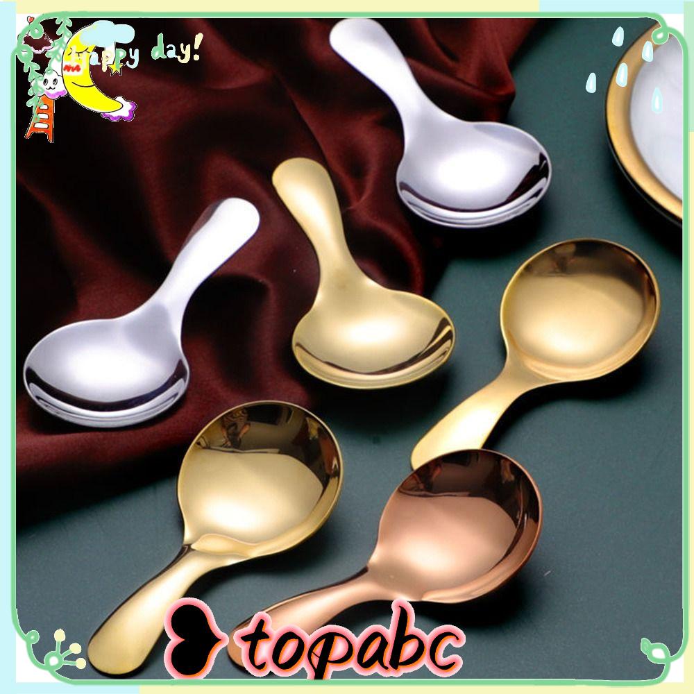 Top 2pcs Sendok Es Krim Gula Garam Bumbu Kopi Stainless Steel