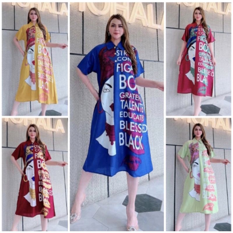 DASTER ANDIN ARAB EMBLEM NOVIA KORAN || RAYON SUPER GRADE A ORI || MODEL KANCING DEPAN BUSUI & BUMIL