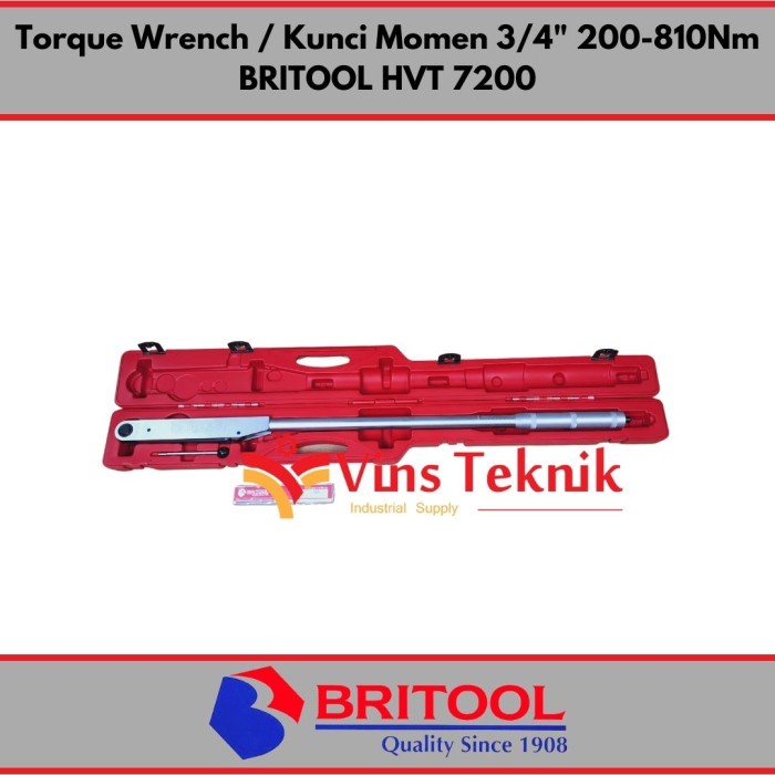 Britool Hvt7200Ex Kunci Torsi 3/4Inch Torque Wrench Hvt7200