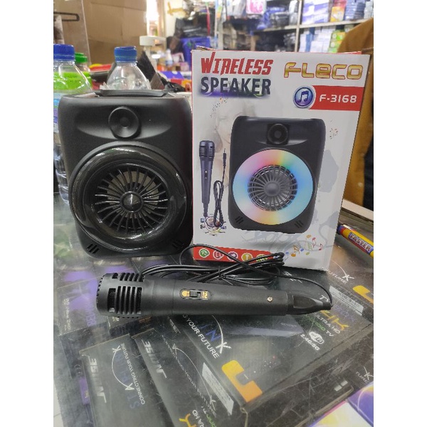 PALING DIGEMARI........SPEAKER BLUETOOTH KAROEKEAN FLECO F-3168 /SPEAKER PORTABEL KARAOKE