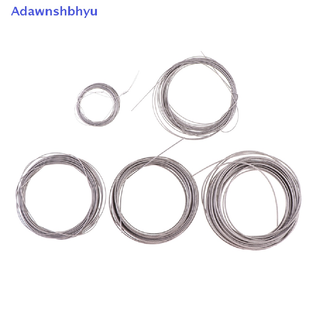 Adhyu 10M 304tali Kawat Stainless Steel Lembut Memancing Lifg Kabel7 * 7jemur ID