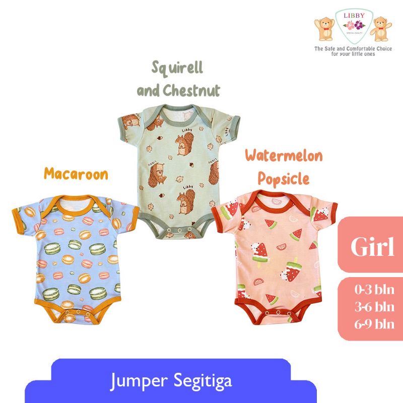 Libby Jumper Segitiga Print Usia 0-9 Bulan