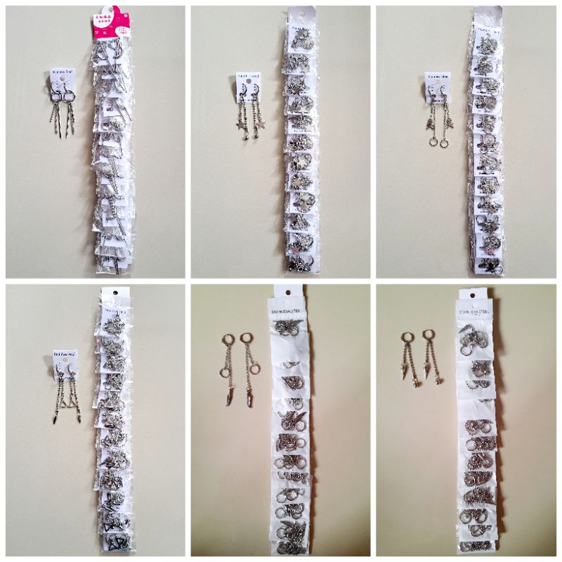 Anting Tindik KPOP Titanium 12pasang Kulakan Grosir