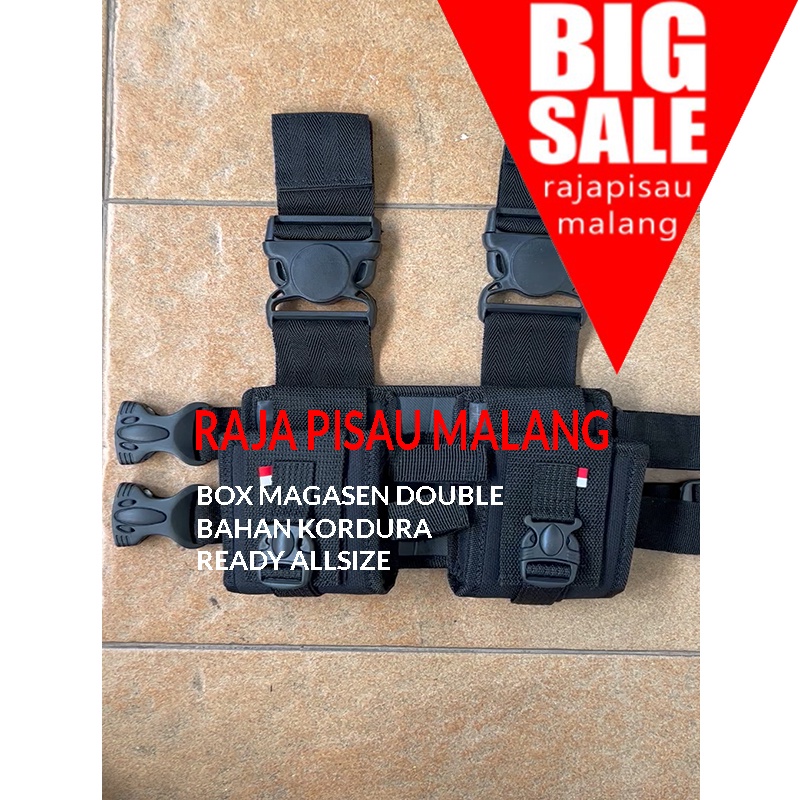 Ⓝwba【 zdw-258 Tempat Magazen - Bok Magazin - Box Magasen - Holster - Tactical - Army - Perbakin - Ai