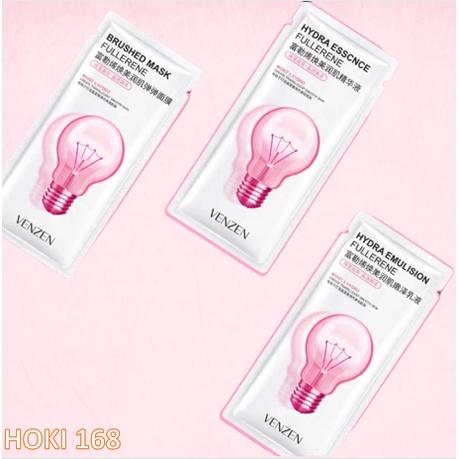 Veze fullerene masker esensi pelembab set isi 3pcs