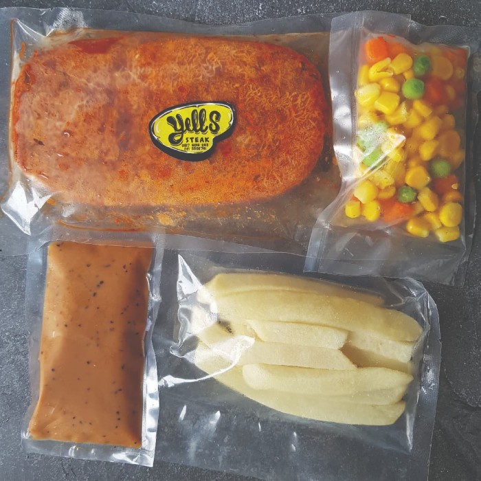 

⭐BISA COD⭐ Steak Wagyu Rib Eye Beef Set (Frozen Food Instant)