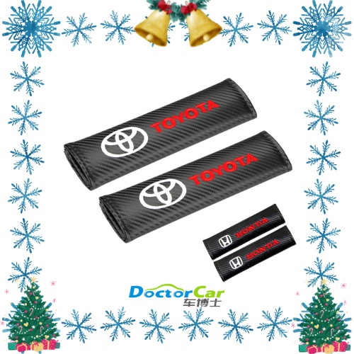2pcs Cover Seat Belt Sarung seat belt Mobil Carbon Premium