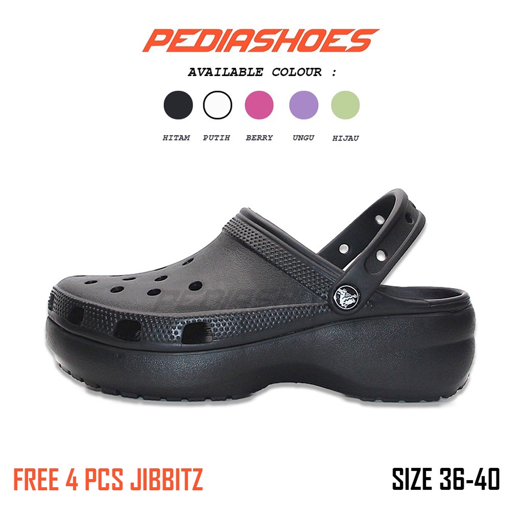 Crocs Sandal Wedges Platform Clog Sandal Wedges Wanita