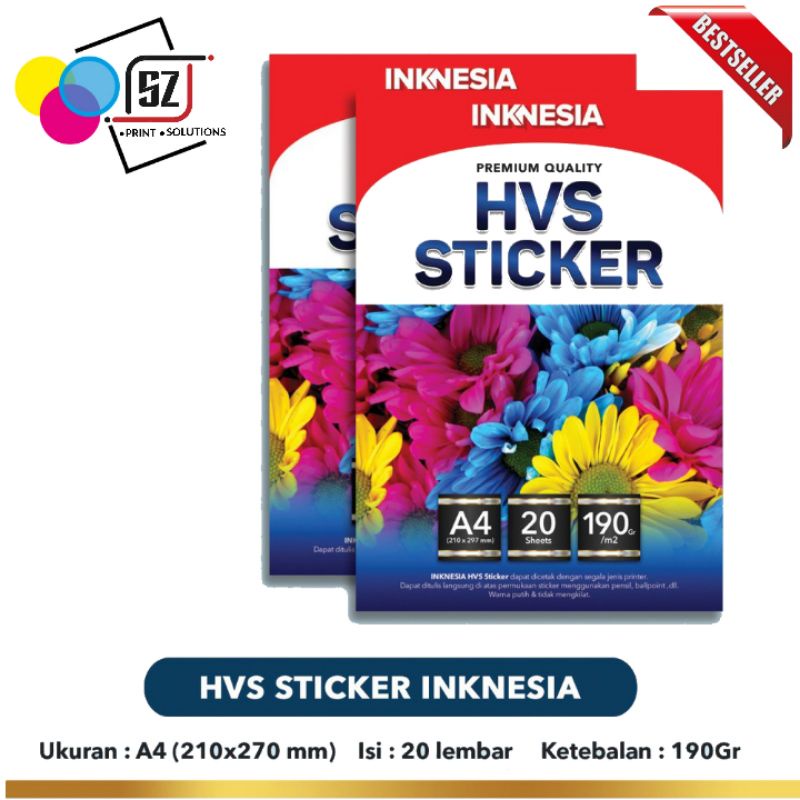 

Kertas HVS Stiker Matte A4 - 20 Lembar / Kertas Sticker