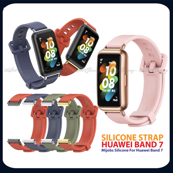 MIJOBS Silikon Strap Premium Mix Stainless Steel Huawei Band 7