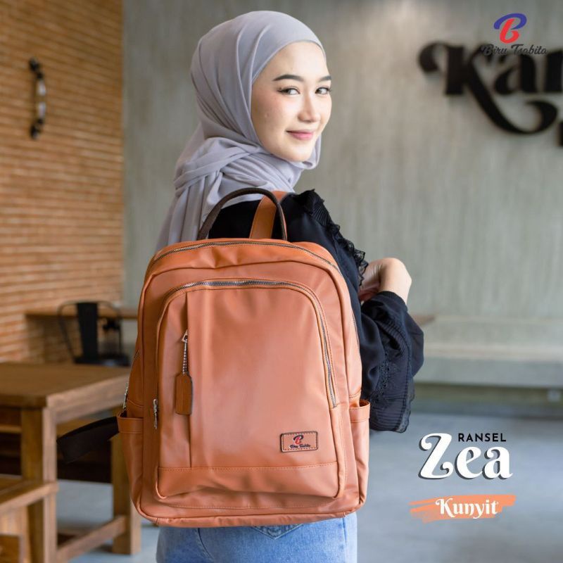Ransel ZEA Biru Tsabita Tas Ransel Sekolah Tas Kerja Anti Air Muat Laptop
