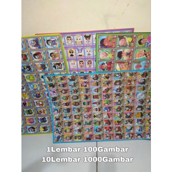 COD 5Lembar Gambar Gepok Mainan Anak Jadul