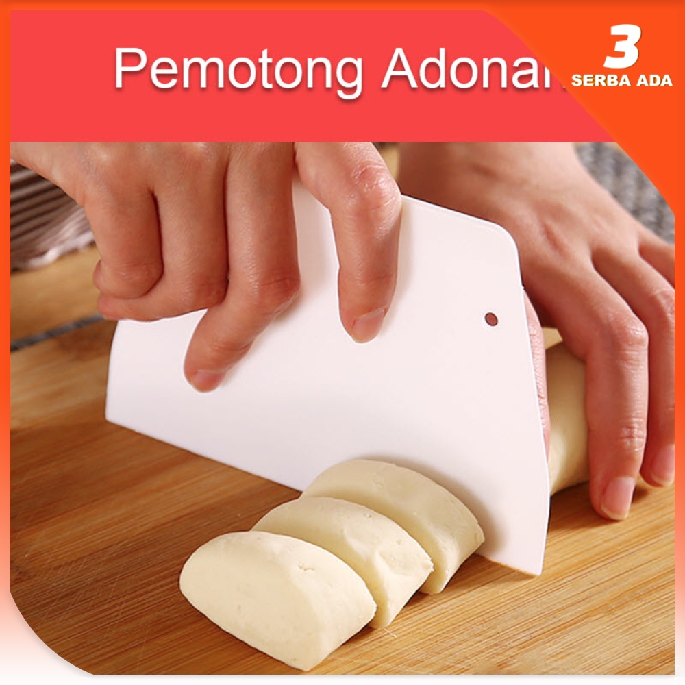 Pemotong Adonan Kue / Pisau Adonan Kue / Pemisah Adonan Kue / Pemotong Adonan Kue Plastik / Scraper Kue