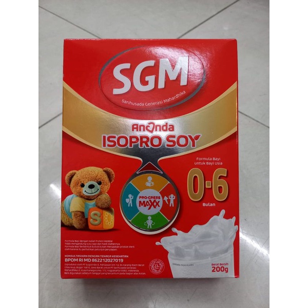 

SGM ANANDA SOYA 0-6 Bulan 200 GR