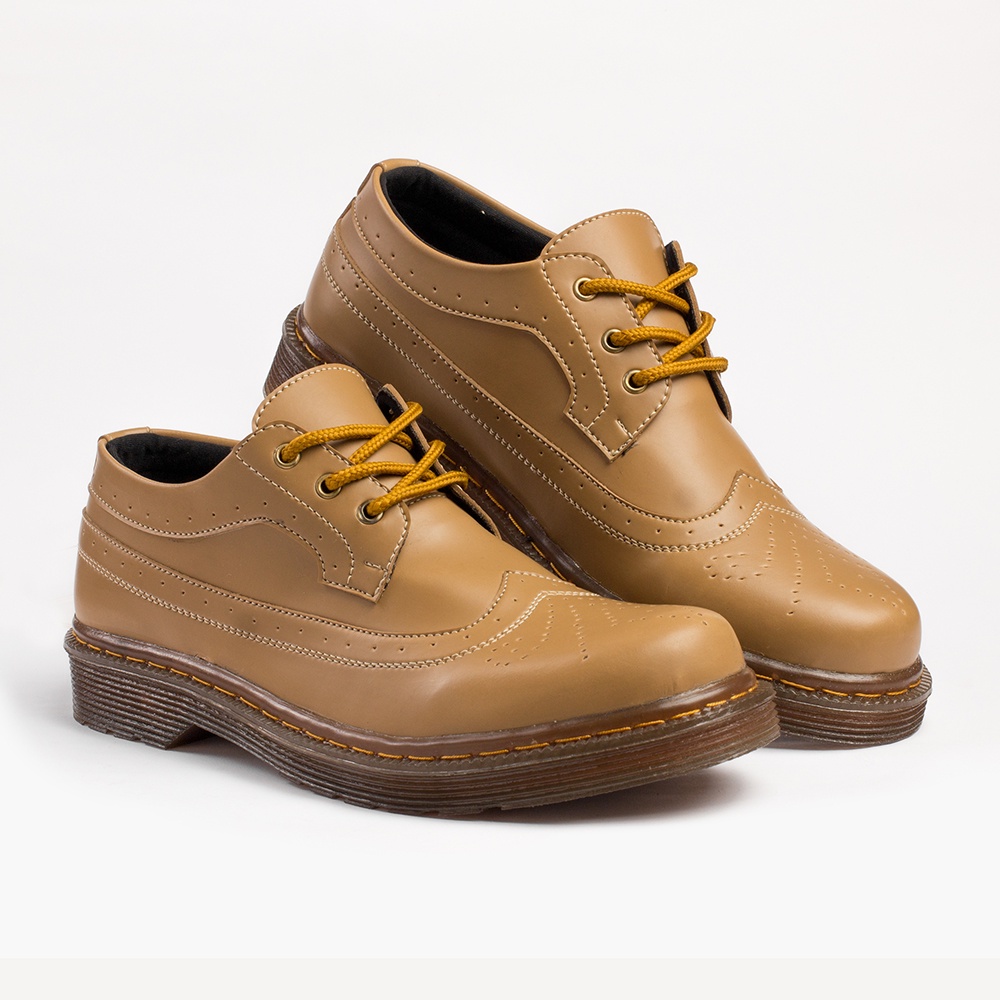 Neva Young Brown | Rei.Store.id x NAZ | Sepatu Pria Low Boots Docmart Formal Shoes ORIGINAL