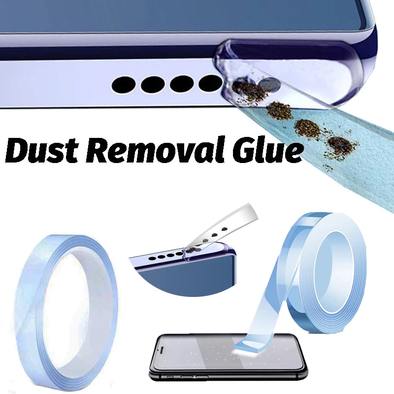 Acrylic Dust Remover Pembersih Debu Transparan Hp Layar Perekat Debu Penghilang Debu Stiker Tape Pembersih Tahan Lama Universal Phone Earpiece Cleaning Tools