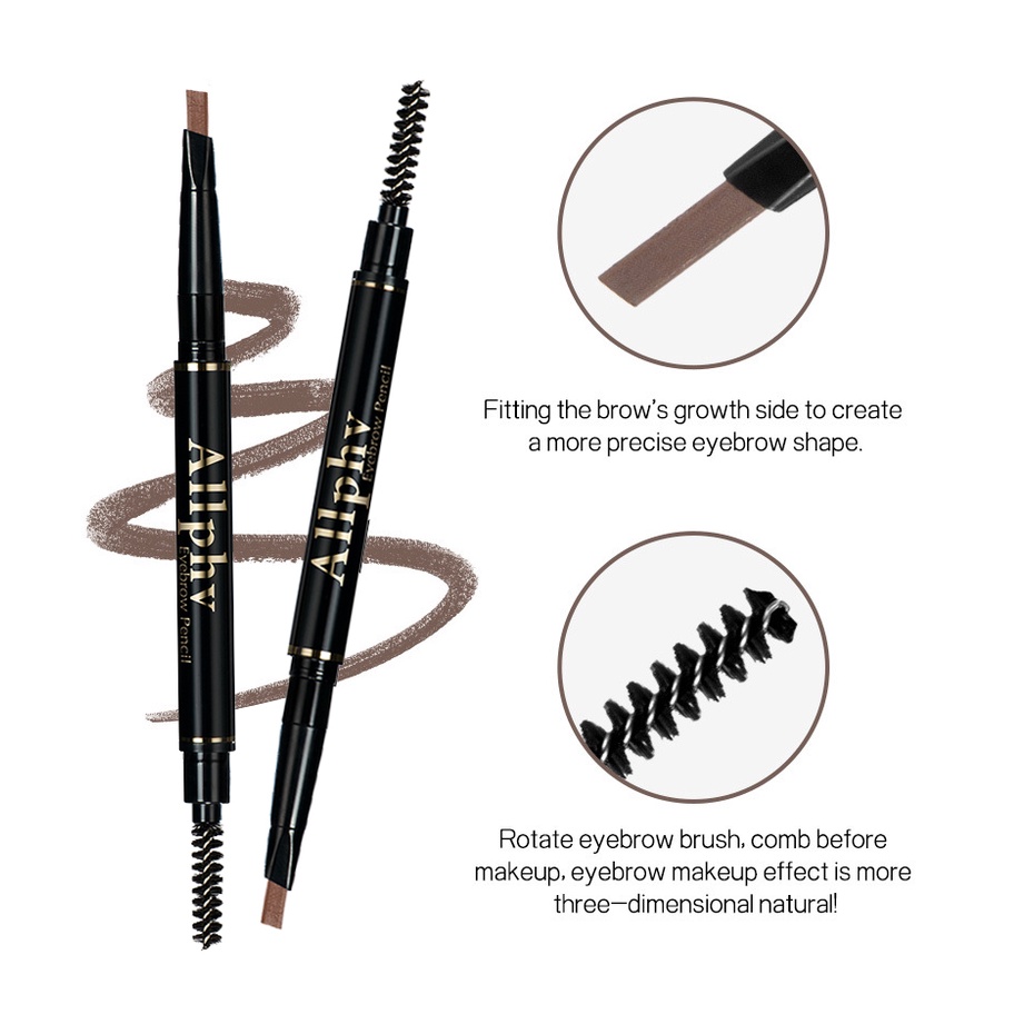 Allphv Brow Definer | Pensil Alis Waterproof | Pigmented Tahan Lama | Makeup Mata