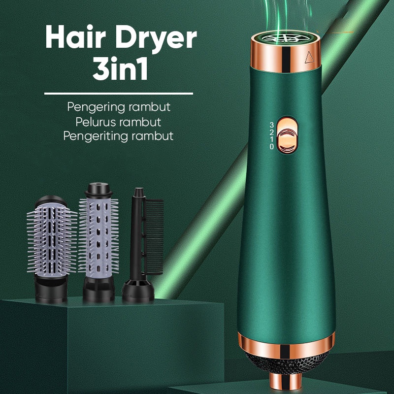 Hair Dryer Sisir Blow Dryer Alat Pengering Rambut Profesional 3 IN 1