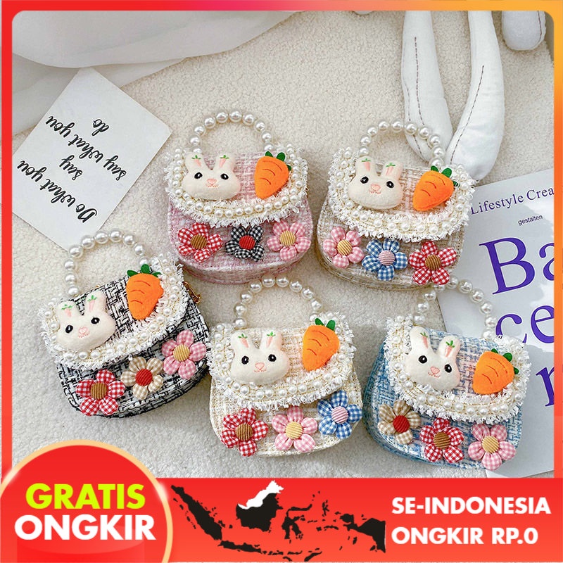Tas Anak Anak Tas Anak Perempuan  Klasik Busur Portabel Tas Bayi Lucu Putri Rantai Tas Cantik