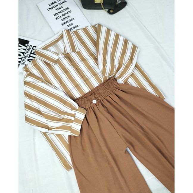 SET LOLLY ATASAN +CELANA CRINKLE IMPORT