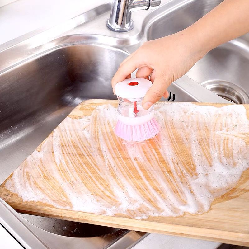 TERMURAH Alat Sikat Panci Dispenser Tempat Sabun Cair Dapur Cuci sikat piring Sikat Wajan Cuci Piring Alat Pembersih Panci Teflon Piring Wastafel