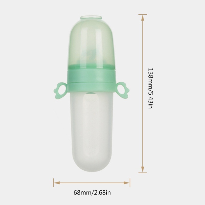 Mary Silikon Rice Cereal Feeding Squeeze Bottle Spoon Feeder Tempat Makan Anak Newborn